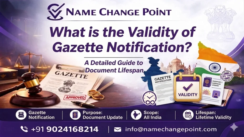 What is the Validity of Gazette Notification in India