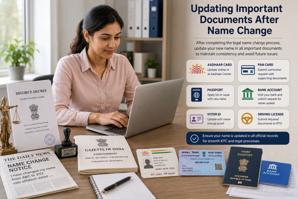 Updating Aadhaar PAN Passport After Name Change After Divorce