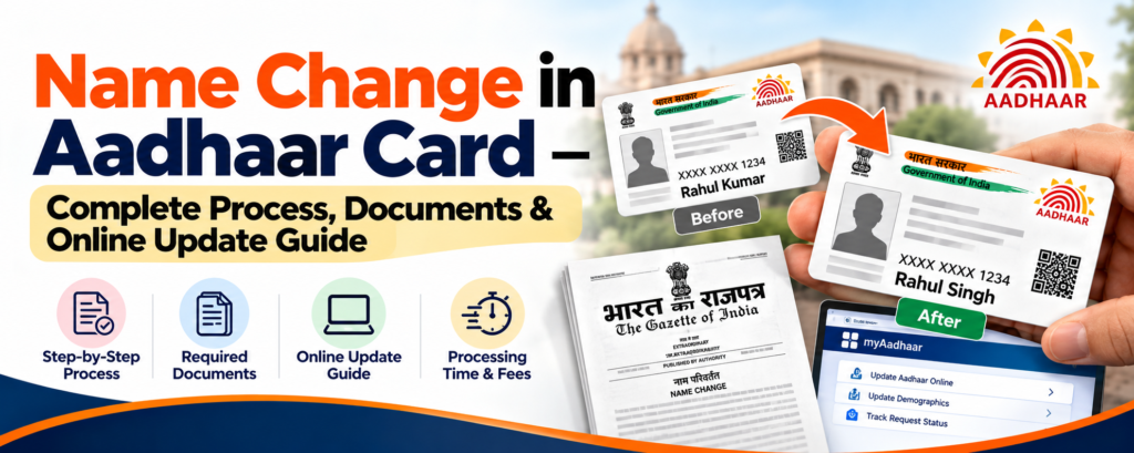Aadhar Card Name Change Online