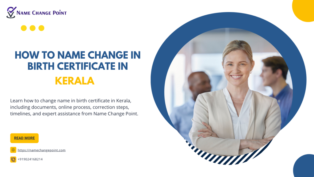 How to Name Change in Birth Certificate in Kerala